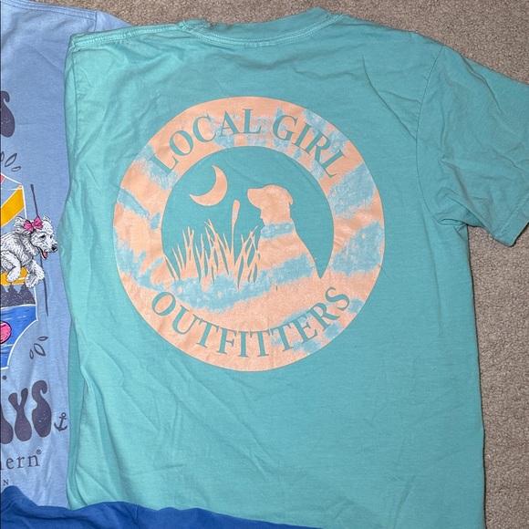 Simply Southern Blue and Green T-Shirt Set - Picture 6 of 6